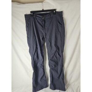 Prana Halle Pants Women's Size 12 Gray Convertible Roll Up Hiking Cargo Pants